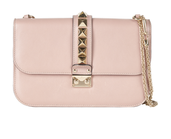 Rockstud Flap, Leather, Nude, E/DB, 2*